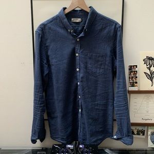 Oxford Lads Linen Button Down Shirt